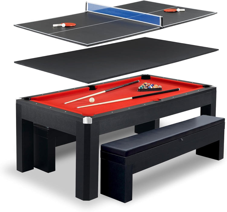 Pool Table Combo Set with Benches