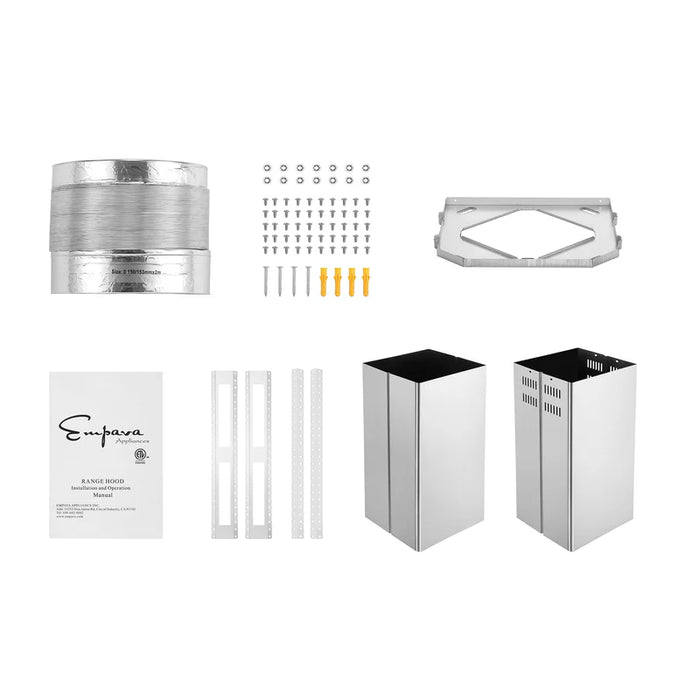 Empava 36 inch 400 CFM Kitchen Island Wall Mount Ducted Range Hood | EMPV-36RH09