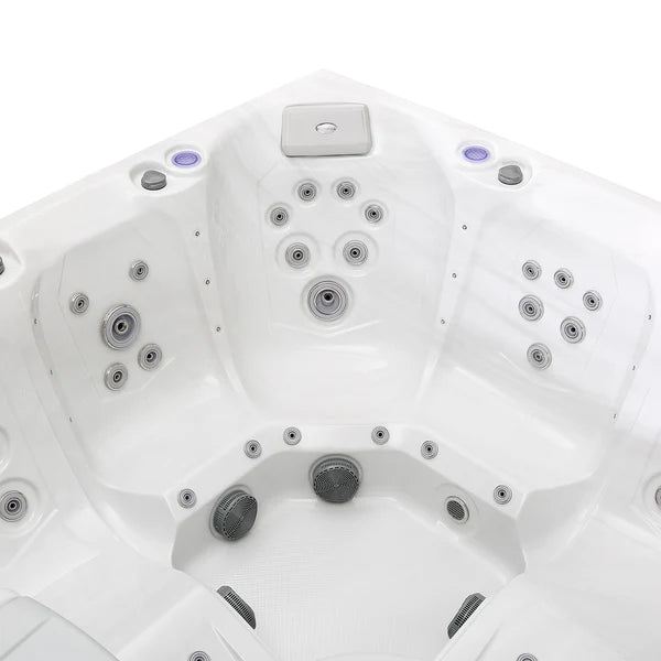 Empava Luxury Freestanding 6-Person Square Outdoor Hot Tub | EMPV-SPA3550